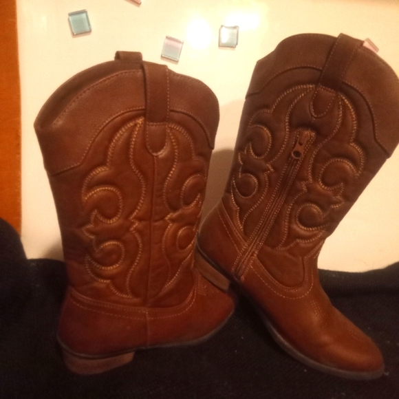 Kids Montana Zipper Western boots - Picture 3 of 5